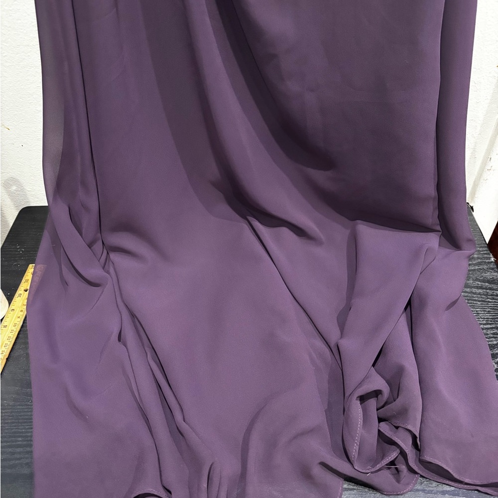 Bill Levkoff Purple Strapless Sweetheart Gown - Picture 2 of 4